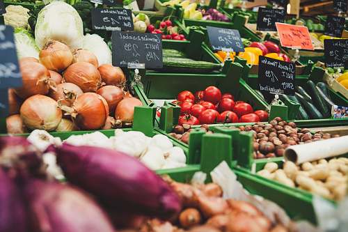 grocery store assorted fruits and vegetables plant